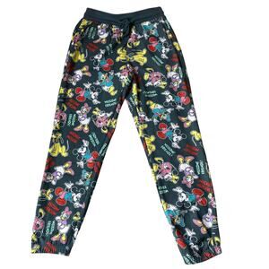 Disney Mickey and Welcome Friends Sweatpants Women M Gray Loungewear Comfort NEW